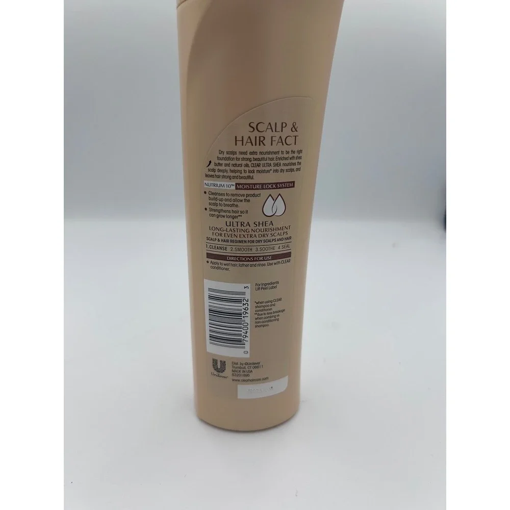 Clear Scalp & Hair Beauty Therapy Ultra Shea Shampoo 12.9 fl oz Relaxed Natural